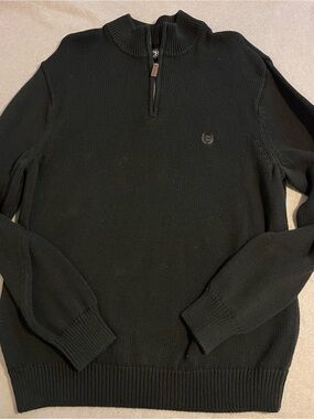 Men’s Chaps Heavy Knit Quarter Zip Sweater XL